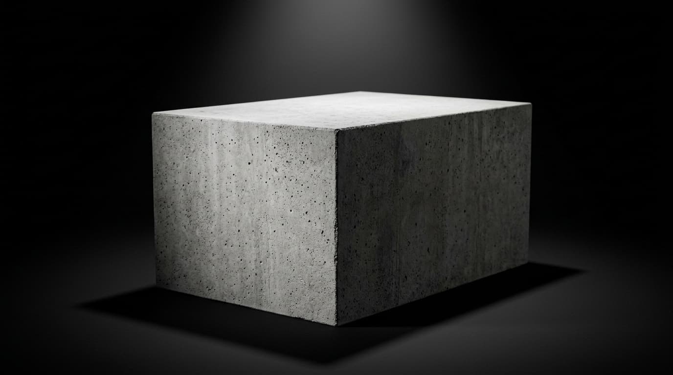Geometric concrete block